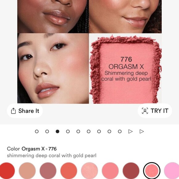 Orgasm X- NARS MINI Blush with Shimmer - Picture 4 of 7